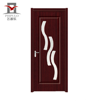 2018 para puerta de entrada alibaba PVC puerta de madera de diseño